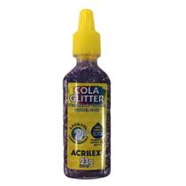 Cola Glittler Acrilex 23g Lilas - ACRILEX - ESCOLAR Cola Glittler Acrilex 23g Lilas - ACRILEX - ESCOLAR