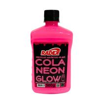 Cola Glow Slime Neon Radex 500g Rosa