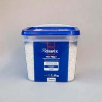 Cola Hot Melt Kisafix (Branca) Balde Com 2,5 Kg Cola Hot Melt Kisafix (Branca) Balde Com 2,5 Kg