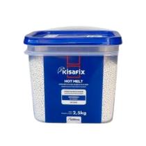 Cola Hot Melt Kisafix (Cristal) Balde Com 2,5 Kg Cola Hot Melt Kisafix (Cristal) Balde Com 2,5 Kg