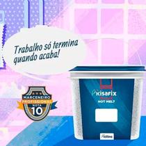 Cola Hot Melt Kisafix (Mix Branca E Cristal) Balde Com 2,5 Kg Cola Hot Melt Kisafix (Mix Branca E Cristal) Balde Com 2,5 Kg