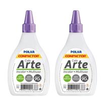 Cola incolor multiuso 90g arte polar com 02 unidades