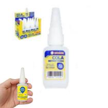 Cola Instantânea 20g Fibra e Pedrarias Bico Fino Fácil Aplicação Super Forte