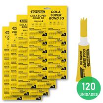 Cola Instantânea 3g Fixação Forte e Rápida para Reparos e Artesanato BOM1591