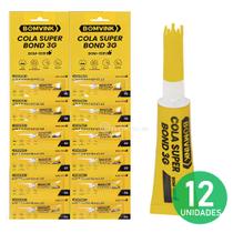 Cola Instantânea 3g Ideal para Consertos Rápidos, Precisos e Duradouros BOM1591