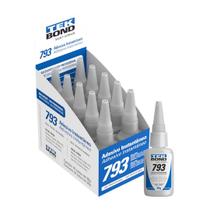 Cola instantânea 793 20g - bico antientupimento - média viscosidade - caixa com 10 - tekbond Cola instantânea 793 20g - bico antientupimento - média viscosidade - caixa com 10 - tekbond