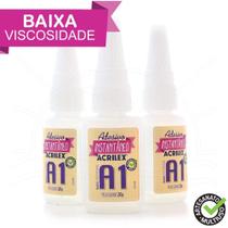 Cola Instantânea Acrilex A1 Baixa Viscosidade - 20g Cola Instantânea Acrilex A1 Baixa Viscosidade - 20g