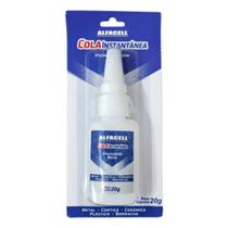 Cola Instantânea Alfacell 20g Baixa Viscosidade Multiuso Branco Cola Instantânea Alfacell 20g Baixa Viscosidade Multiuso Branco