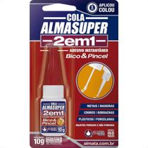 Cola Instantanea Almasuper 2 Em 1 - Bico / Pincel 10G.