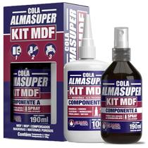 Cola Instantânea Almasuper Kit Para Mdf Almata Cola Instantânea Almasuper Kit Para Mdf Almata