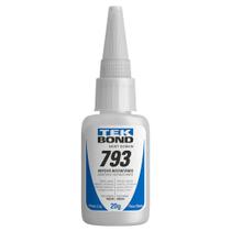 Cola Instantânea Média Viscosidade 20g 793 - TEK BOND Cola Instantânea Média Viscosidade 20g 793 - TEK BOND