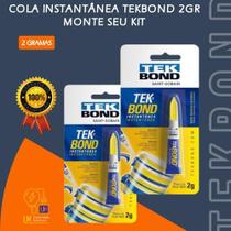 cola instantânea multiuso tekbond 2 gramas monte seu Kit