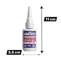 Cola Instantânea Super Ultra Rápida 20gr ou 100gr Multiuso AlmaSuper Madeira Metal Plastico Ceramica Cola Instantânea Super Ultra Rápida 20gr ou 100gr Multiuso AlmaSuper Madeira Metal Plastico Ceramica