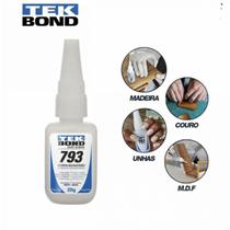 Cola Instantânea Tek Bond 793 20g, Unhas Postiças,gel
