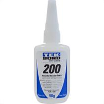 Cola Instantanea Tekbond 200 - Nao Entope - Bico Tipo ''A'' Alta Viscosidade 50G Cola Instantanea Tekbond 200 - Nao Entope - Bico Tipo ''A'' Alta Viscosidade 50G
