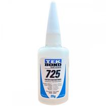 Cola Instantanea Tekbond 725 - Baixa Viscosidade - Bico Tipo ''B'' Mais Fino E Preciso 20G - Kit C/10 Pecas