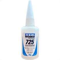 Cola Instantanea Tekbond 725 - Baixa Viscosidade - Bico Tipo ''B'' Mais Fino Preciso 20G - Kit C/10 Pecas Cola Instantanea Tekbond 725 - Baixa Viscosidade - Bico Tipo ''B'' Mais Fino Preciso 20G - Kit C/10 Pecas