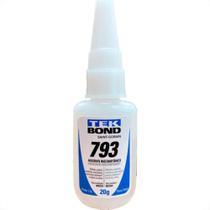 Cola Instantanea Tekbond 793 - Nao Entope - Bico Tipo ''A'' Media Viscosidade 20G - Kit C/10 Pecas Cola Instantanea Tekbond 793 - Nao Entope - Bico Tipo ''A'' Media Viscosidade 20G - Kit C/10 Pecas