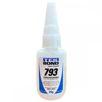 Cola Instantanea Tekbond 793 - Nao Entope - Bico Tipo ''A'' Media Viscosidade 20G . / Kit C/ 10 Peças