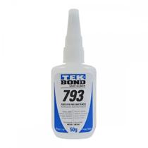 Cola Instantanea Tekbond 793 - Nao Entope - Bico Tipo ''A'' Media Viscosidade 50G Cola Instantanea Tekbond 793 - Nao Entope - Bico Tipo ''A'' Media Viscosidade 50G