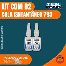 Cola Instantânea Tekbond ou Super Alta Fixação Kit 2 ou 3 Unidades Secagem Rápida
