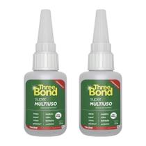 Cola instantânea three bond super multiuso 20g - 2 unidades