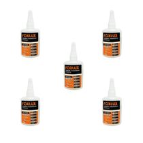 Cola Instantânea Universal Foxlux 100g Fixação rápida e resistente Kit com 5 Cola Instantânea Universal Foxlux 100g Fixação rápida e resistente Kit com 5