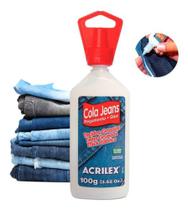 Cola Jeans Acrilex 100g Tecidos Grossos Resistente Água