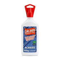 Cola Jeans Acrilex 100g Tecidos Grossos Resistente Água Cola Jeans Acrilex 100g Tecidos Grossos Resistente Água