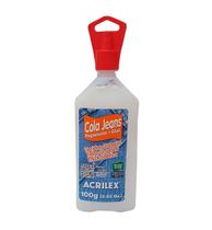 Cola Jeans Para Tecidos Grossos Não Tóxico - Acrilex 100g Cola Jeans Para Tecidos Grossos Não Tóxico - Acrilex 100g