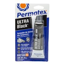 Cola Junta Silicone Motor Câmbio Tampas Permatex Alta Temperatura Ultra Black 85g