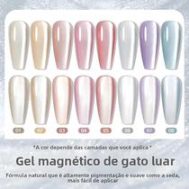 Cola Magnética para Unhas em Gel Moonlight Cat 10ml - Base, Top Coat e Extensão UV