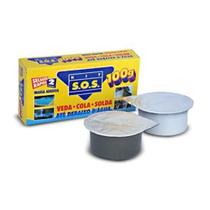 Cola Massa Cinza Epóxi Kit Sos 6x100g - Expoxi