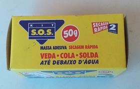 Cola Massa SOS Epoxi Adesiva 50g e 100g