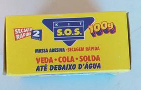 Cola Massa SOS Epoxi Adesiva 50g e 100g