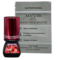 Cola Master Elite Rubi Extensão Cílios 3ml - Preta
