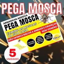 Cola Mosca Armadilha Adesiva Colly para Moscas Mosquitos Domésticos Isca Pronta para Uso 5 Unidades