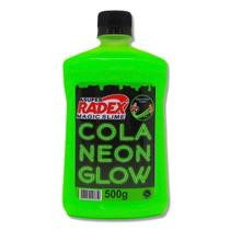 Cola Neon Glow verde Radex Magic com 500g, ideal para Slime e artesanato Cola Neon Glow verde Radex Magic com 500g, ideal para Slime e artesanato
