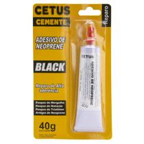 Cola Neoprene Preto Cemente Cetus Para Mergulho E Natação