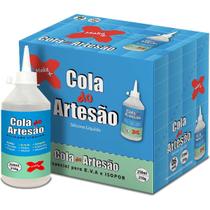 Cola Para Artesanato Artesao Silicone Liquido 250ml Make+ Cx