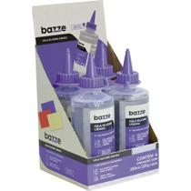 Cola para Artesanato Bazze Silicone Liquida 250 ML Display com 04 Cola para Artesanato Bazze Silicone Liquida 250 ML Display com 04