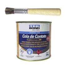 cola para carpete tek bond 200g e pincel