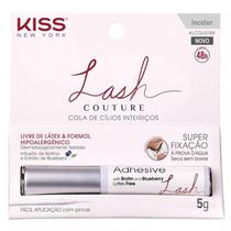 Cola para Cílios Postiços Kiss New York Lash Couture 48h Incolor