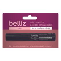 Cola Para Cílios Preta Com Aplicador 48 Horas Belliz 1957