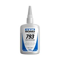 Cola para Gaxeta de Geladeira Tekbond 793 Transparente Adesivo Instantâneo Multiuso de Alta Fixação 100g