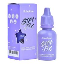 Cola para glitter ruby rose stay fix resistente hb584 à água 10ml Cola para glitter ruby rose stay fix resistente hb584 à água 10ml