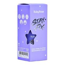 Cola Para Glitter Stay Fix 15ml Maquiagem Ruby Rose Hb580