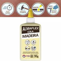 Cola Para Madeira Almaflex 90g Colagem Reparo De Peças De Madeira Em Geral Cola Para Madeira Almaflex 90g Colagem Reparo De Peças De Madeira Em Geral