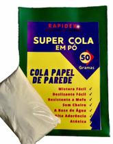 Cola para Papel de Parede 50g - Aplicação para até 15m² - Aproximadamente 3 rolos - Rapidex