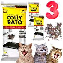 Cola Para Ratos Camundongo Cola Pega Gruda Ratos 6 Unidades